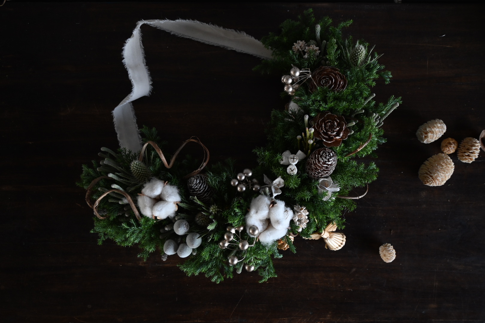 クリスマスを彩るハーフリース